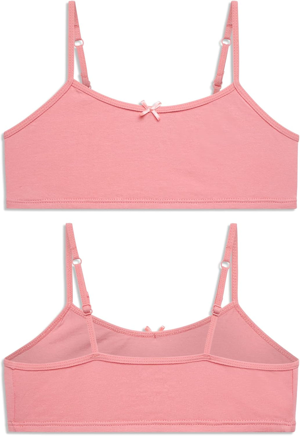 Girls Training Bras - 10 Pack Soft Cotton Cami Training Bras for Girls, Tag Free Comfortable Everyday Girls Bras